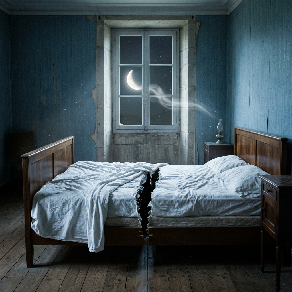 Sleep and I? Sorry. We are divorced.